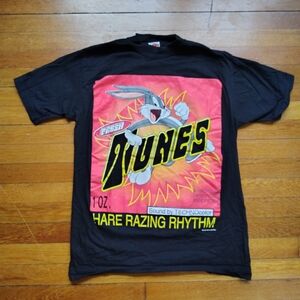 Vintage 1992 T-shirt Mens Large Bugs Bunny Tee Shirt 90s Fresh Tunes Retro L